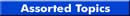 Assorted Topics